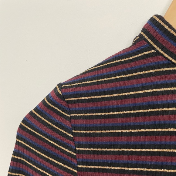 Navy and burgundy (lined) Bodycon longleeve dresss from topshop - Picture 3 of 3